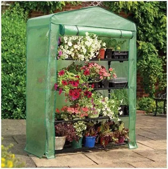 Alt view image 4 of 11 - GARDMAN USA 7600 4 Tier Growhouse Greenhouse