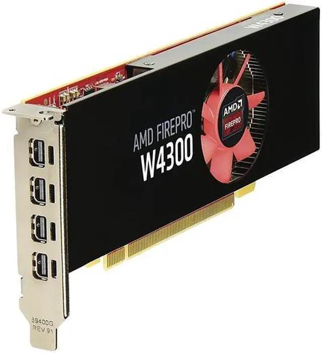Alt view image 2 of 9 - HP FirePro W4300 Graphic Card T7T58AT Graphics Card