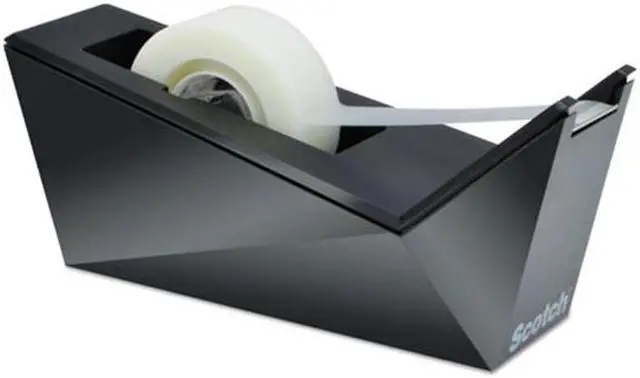 Alt view image 3 of 7 - Scotch C17MB0 One-Handed Dispenser, With 3/4 X 500 Tape Roll, 1 Inch Core, Black