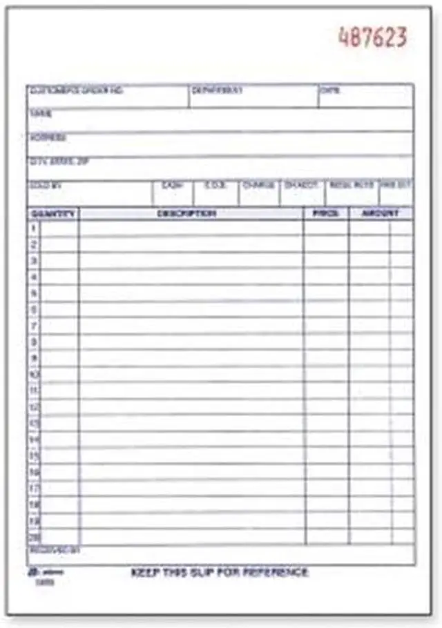 Alt view image 5 of 17 - Adams Carbonless Sales Order Books