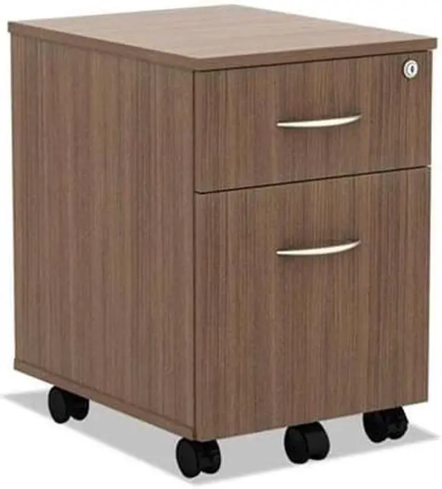Alt view image 2 of 15 - Alera Valencia Series Mobile File Pedestal 15.88w x 19.13d x 22.88h Walnut