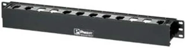 Main image of Panduit WMPLFSE PANDUIT PatchLink Horizontal Cable Manager - Cable Manager - Black - 1U Rack Height - 19" Panel Width