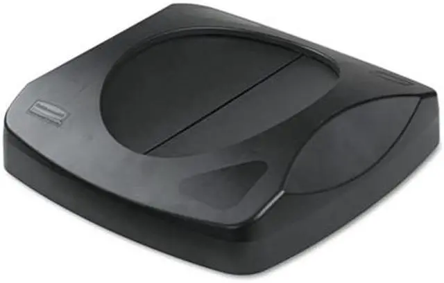 Main image of RUBBERMAID FG268988BLA Trash Can Top,Drop Top,Swing Closure,B