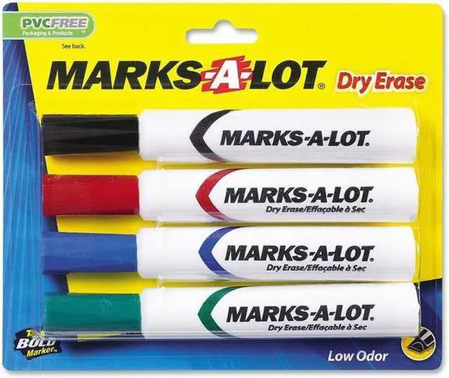 Alt view image 5 of 20 - Avery Marker,Dry Erase,4/Set 24409