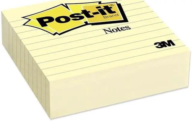 Alt view image 4 of 16 - 3M 675YL Original Notes 4 x 4 Canary Yellow 300 Sheets