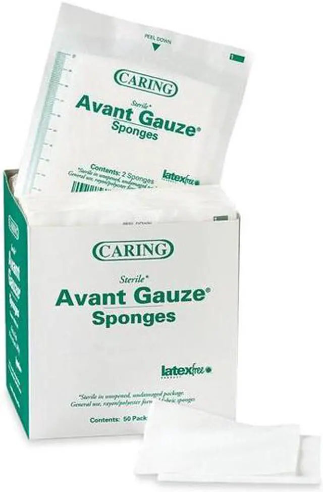 Main image of Medline PRM21224 Caring Non-Woven Gauze Sponges - Case Of 1500