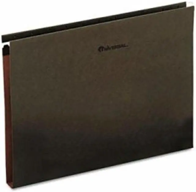 Alt view image 5 of 13 - UNIVERSAL One Inch Box Bottom Hanging Folder Pressboard Letter Standard Green 25
