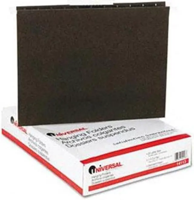 Alt view image 2 of 4 - UNIVERSAL Hanging File Folders 1/3 Tab 11 Point Stock Letter Standard Green 25