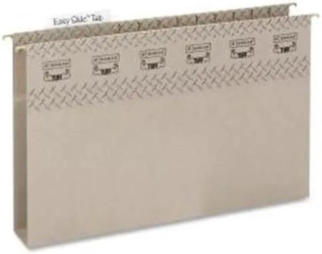 Alt view image 2 of 11 - Smead Manufacturing Company SMD64340 Hanging File Folder-W Easy Slide- LG- EXP2- SGY
