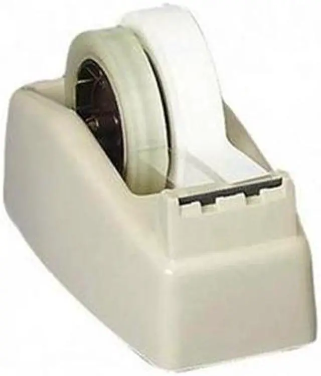 Alt view image 3 of 17 - Scotch Two-Roll Desktop Tape Dispenser 3" Core High-Impact Plastic Beige C22