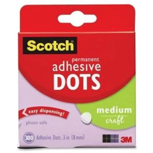 Alt view image 4 of 18 - 3M 010300M 300-Pack Adhesive Dots, Medium
