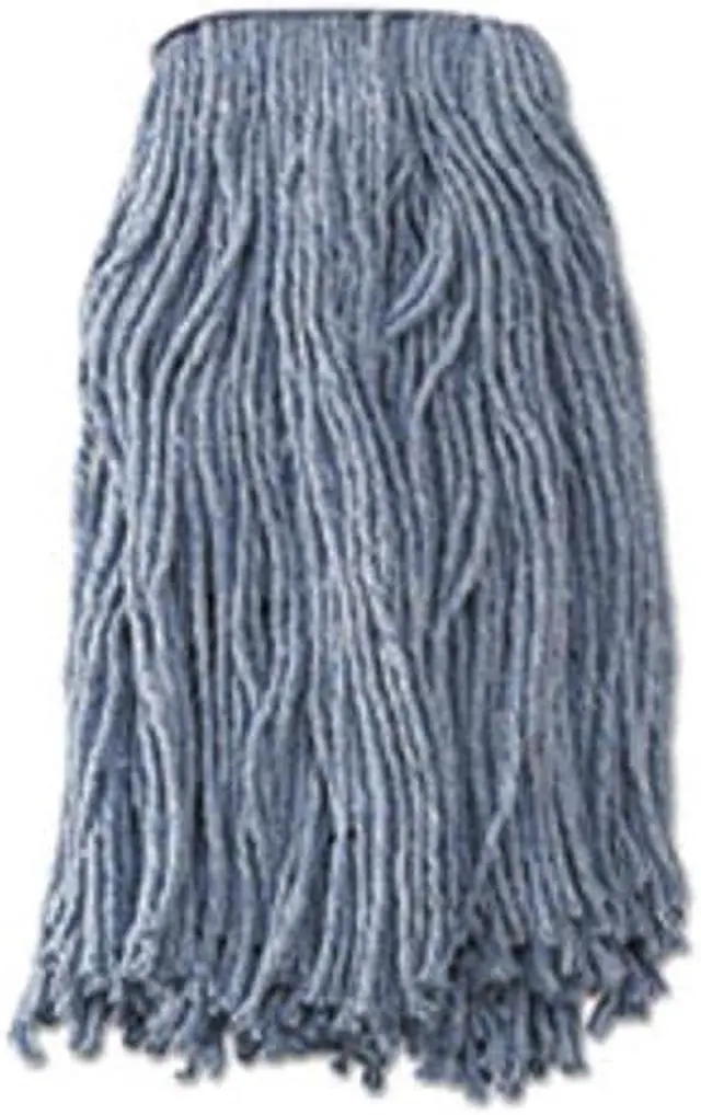 Alt view image 3 of 5 - Boardwalk - UNS 2020B - Mop Head, Standard Head, Cotton/Synthetic Fiber, Cut-End, #20, Blue, 12/Carton