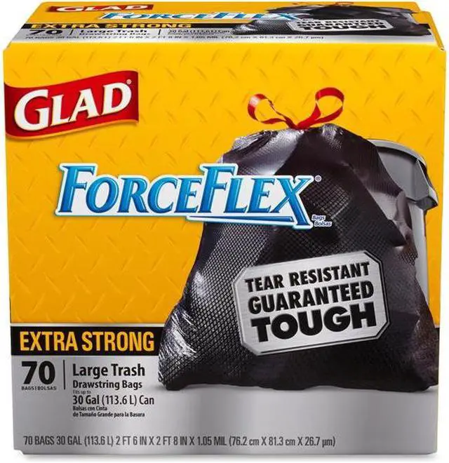 Alt view image 4 of 12 - Glad ForceFlex Trash Bag 70 EA/BX