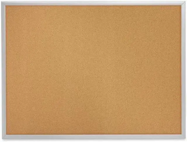 Alt view image 4 of 8 - Quartet Classic Series Cork Bulletin Board 72 x 48 Silver Aluminum Frame 2307