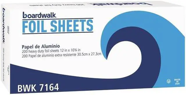Alt view image 4 of 11 - Boardwalk - BWK 7164 - Pop-Up Aluminum Foil Sheets - 12 X 10 3?4* 12 Cartons Per Case (2, 400 Sheets Per Case)
