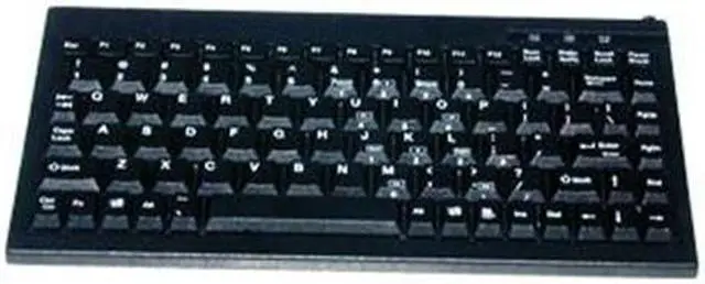 Alt view image 4 of 10 - SolidTek KB-595BU Solidtek Mini 88 Keys POS Keyboard Black USB KB-595BU - USB - 88 Key - PC - QWERTY