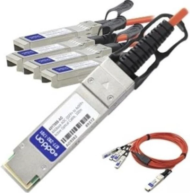 Main image of Addon Cisco Qsfp-4X10g-Aoc7m Compatible Taa Compliant 40Gbase-Aoc Qsfp+ To 4Xsfp+ Direct Attach Cable (850Nm Mmf 7M)