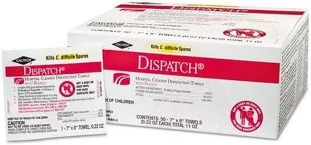 Clorox CLO 69101 Dispatch Hospital Cleaner Disinfectant Towels with ...