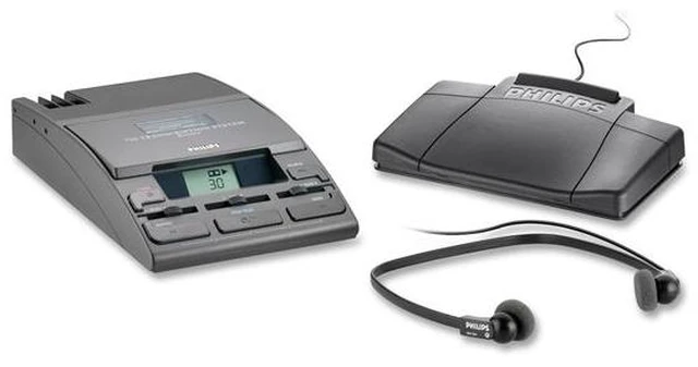 Alt view image 2 of 3 - Philips LFH072052 Desktop Analog Mini Cassette Transcriber Dictation System