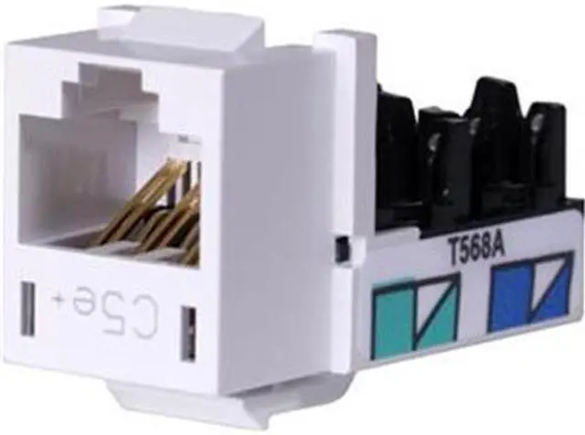 Alt view image 3 of 7 - JACK,HXJ,CAT5E,8POS,UNI A/B,WH