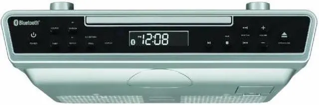 Alt view image 2 of 18 - Sylvania SKCR2713 Under-Counter Bluetooth CD Clock Radio