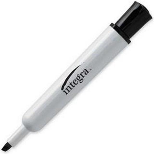 Integra Dry-Erase Marker, Chisel Tip, Black