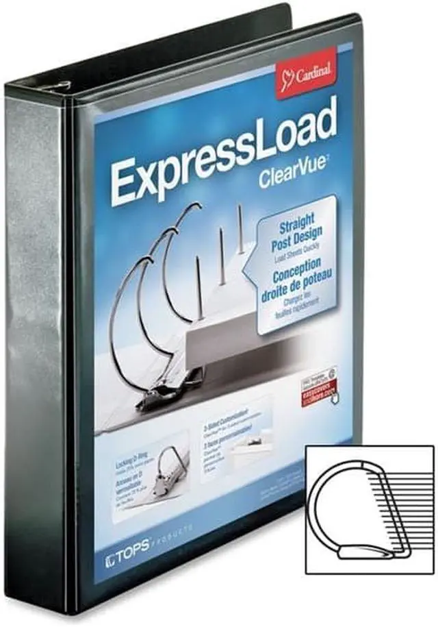Alt view image 4 of 20 - Cardinal ExpressLoad ClearVue Locking D-Ring Binder - 12 EA/CT