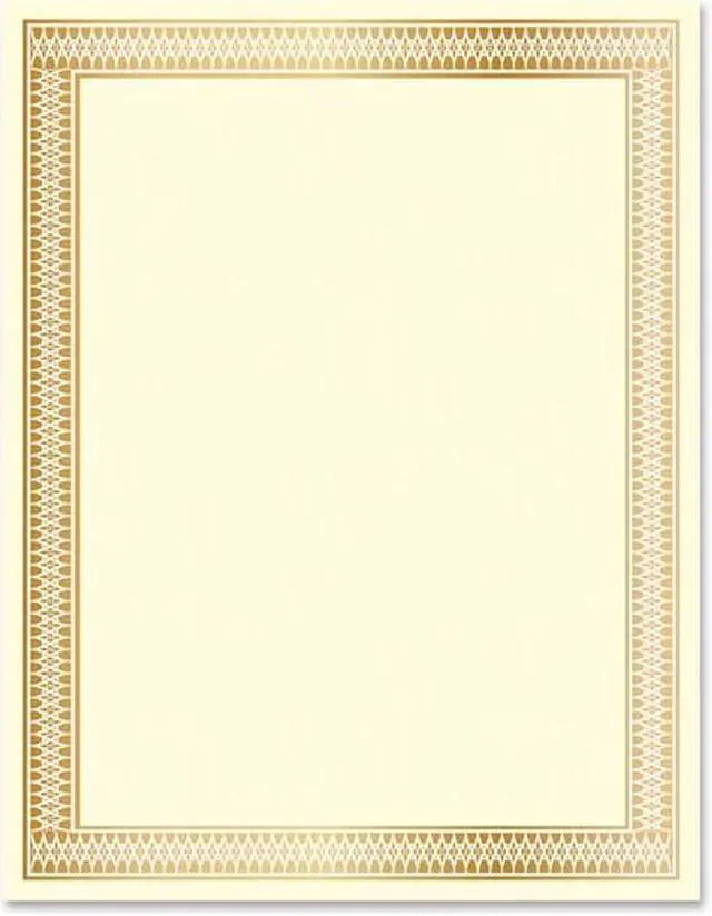 Alt view image 2 of 5 - Geographics Traditional Award Certificates - 24 lb - Laser, Inkjet Compatible - Gold100 / Pack  GEO47833