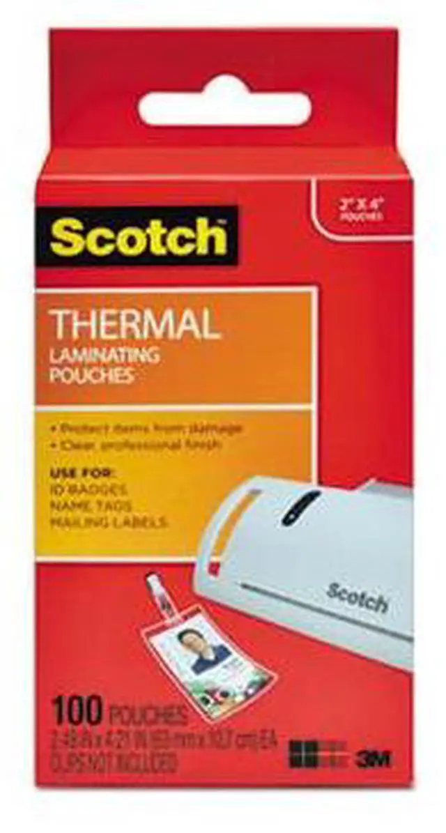 Alt view image 3 of 17 - Laminating Pouches, 5 mil, 2.25" x 4.25", Gloss Clear, 100/Pack
