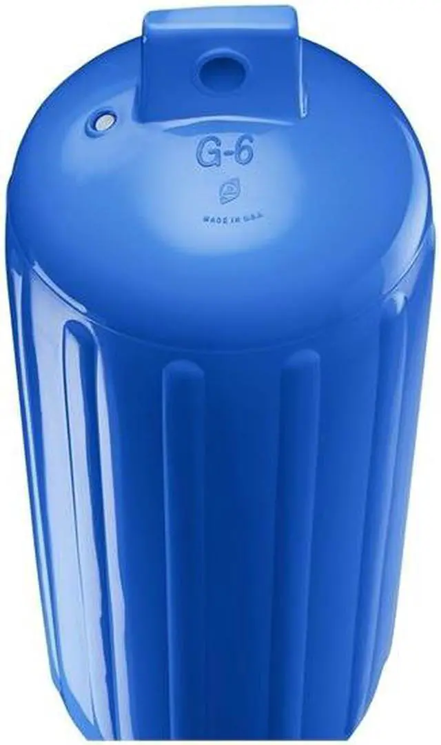 Main image of Polyform G - 6 Twin Eye Fender 10.5 x 30 - Blue with Air Adaptor - G-6-BLUE