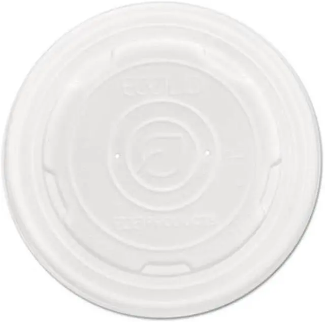 Alt view image 2 of 7 - Eco-Products Lid,Plas,Soup Cups,Wh,500 EPECOLIDSPL