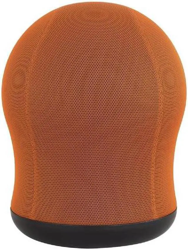 Alt view image 4 of 12 - Safco - 4760OR - Zenergy Swivel Ball Chair, 17 1/2 Diameter x 23 High, Orange Mesh