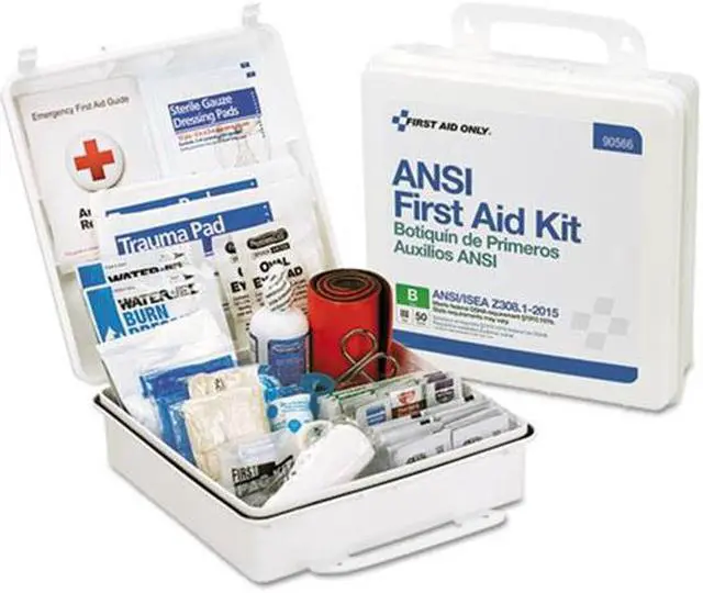 Alt view image 2 of 16 - ANSI 2015 Compliant  Class B Type III First Aid Kit for 50 People, 199 Pieces FAO90566