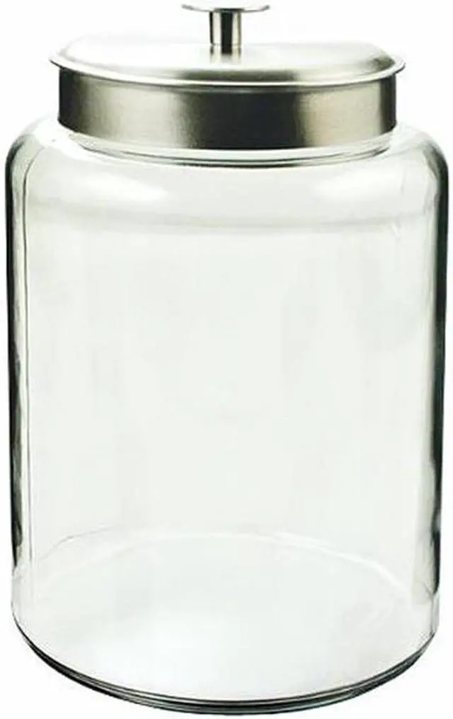 Alt view image 2 of 11 - 2.5 Gallon Montana Jar with Brushed Aluminum Metal Cover. Clear 95507
