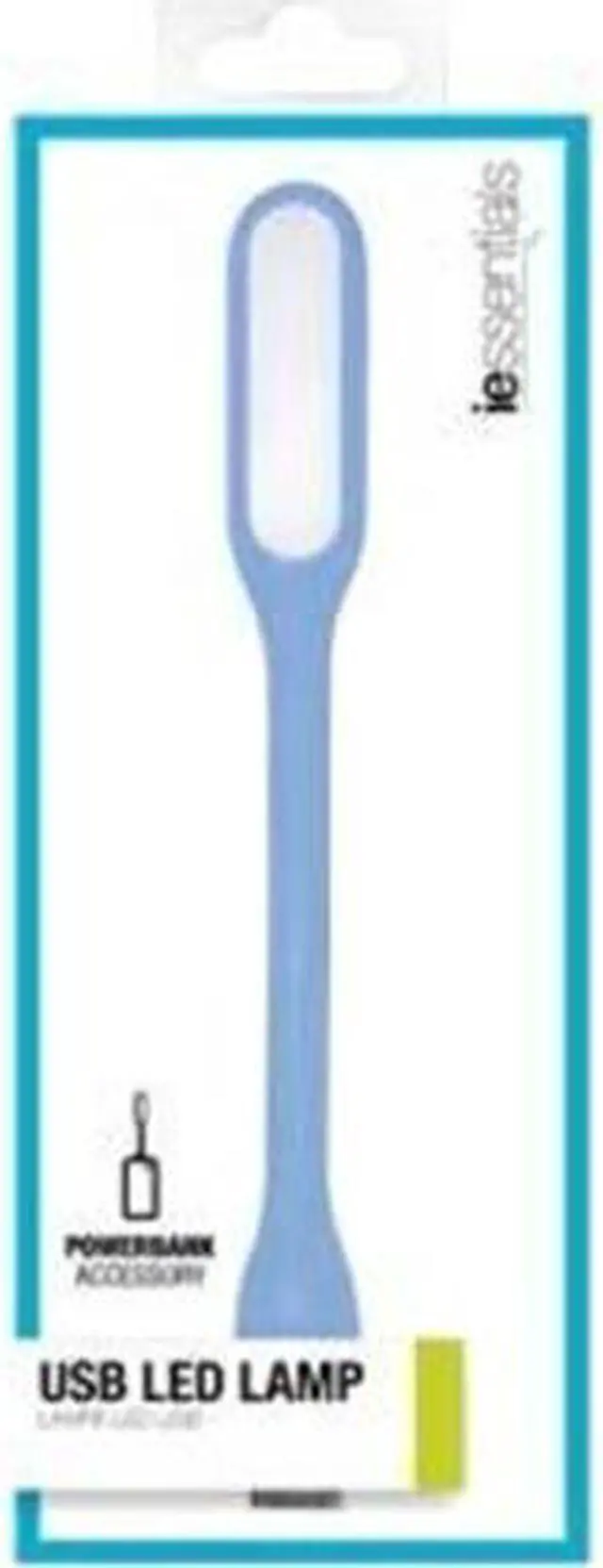 Alt view image 2 of 2 - IESSENTIALS IE-PBLED-BL Powerbank USB LED Lamp (Blue)