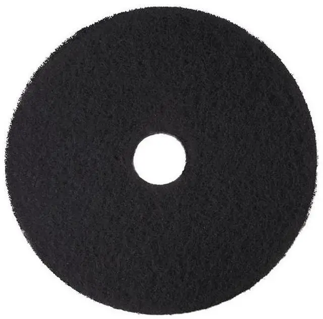 Main image of 3M Corporation MCO 08276 7300 8-Inch High Productivity Low-Speed Floor Pads ,Black - 5 Pack