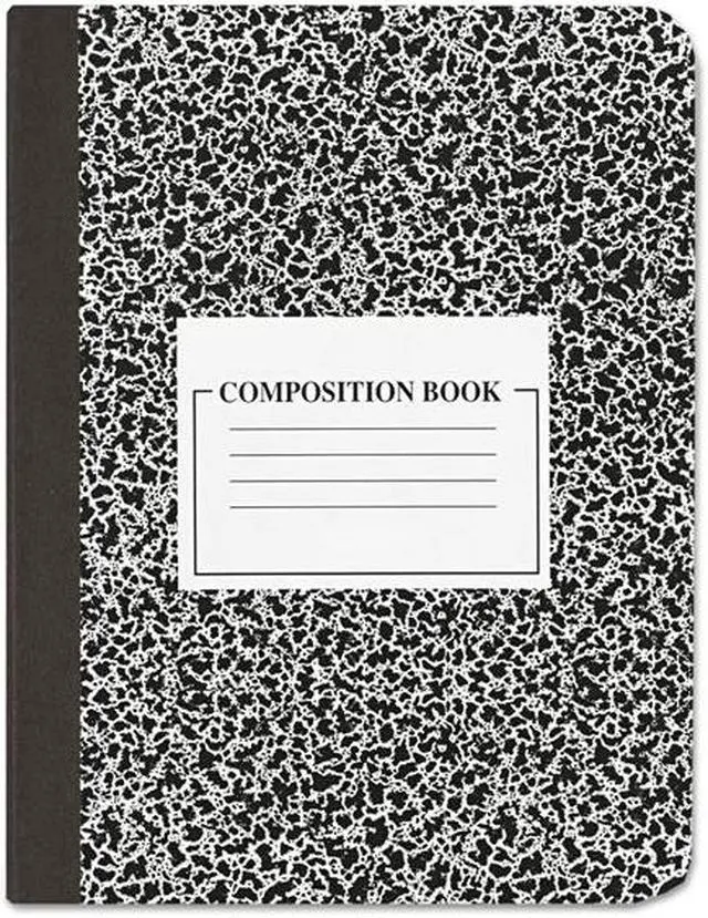 Main image of Innovera 20940 Composition Book, College Rule, 9 3/4 X 7 1/2, White, 100 Sheets