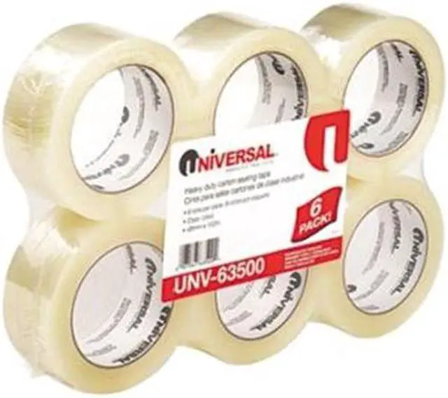 Alt view image 4 of 10 - Universal General-Purpose Box Sealing Tape 48mm x 100m 3" Core Clear 6/Pack