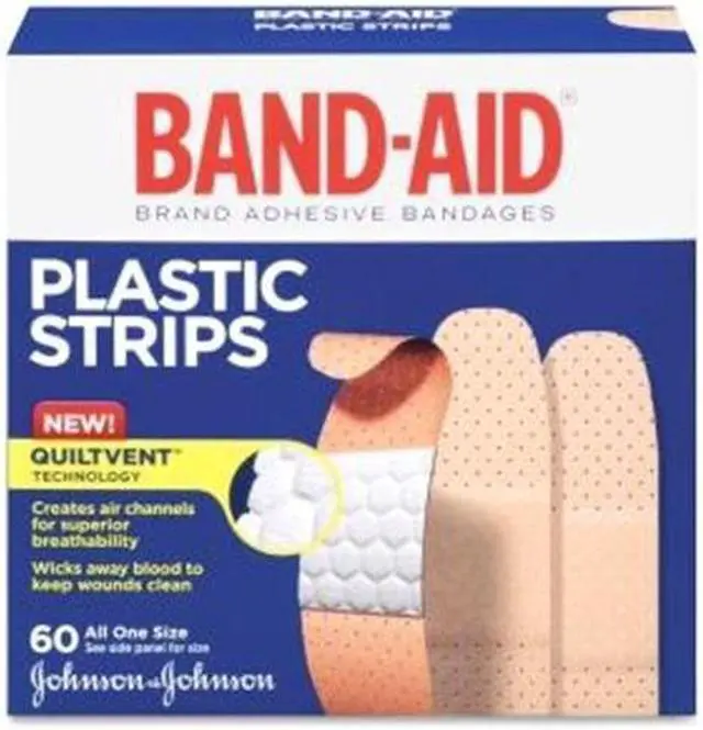 Alt view image 6 of 20 - Band-Aid Brand Tru-Stay Plastic Strips Adhesive Bandages All One Size 60/Count (513186) 100563500