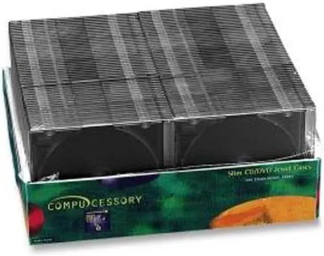 Compucessory 55401 Thin CD/DVD Jewel Case One CD W/Literature 100/PK ...