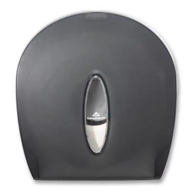 Alt view image 7 of 15 - Georgia Pacific 59009 Jumbo Jr. Bathroom Tissue Dispenser, 11.29" x 10.61" x 5.39", Translucent Smoke