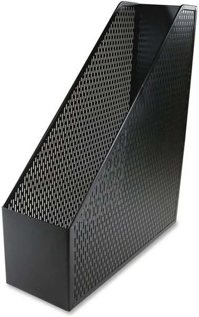 Main image of Artistic Urban Collection Punched Metal Magazine File 3 1/2 x 10 x 11 1/2 Black ART20004