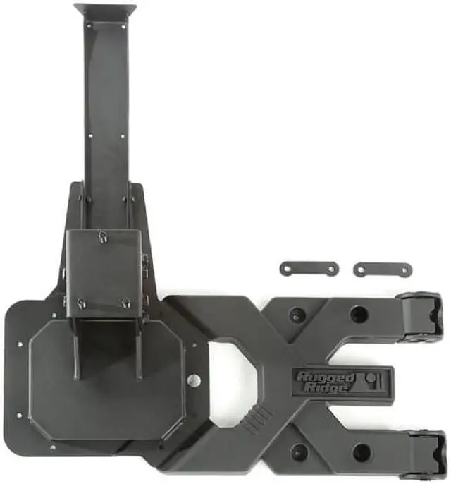 Alt view image 6 of 17 - Rugged Ridge 11546.50 Spartacus HD Tire Carrier Kit Fits 07-16 Wrangler (JK)
