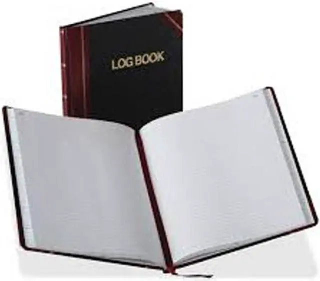 Alt view image 2 of 5 - Boorum & Pease Log Book Record Rule Black/Red Cover 150 Pages 10 3/8 x 8 1/8 G21150R
