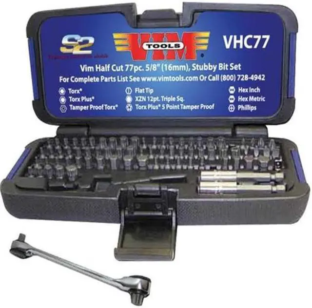 Alt view image 3 of 5 - Vim Half Cut Stubby Bit Set