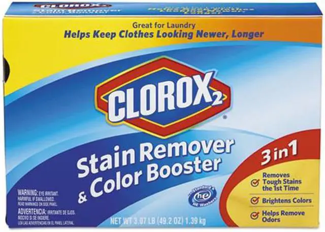 Alt view image 4 of 10 - Clorox 2 Laundry Stain Remover and Color Booster Powder, 49.2 Ounce