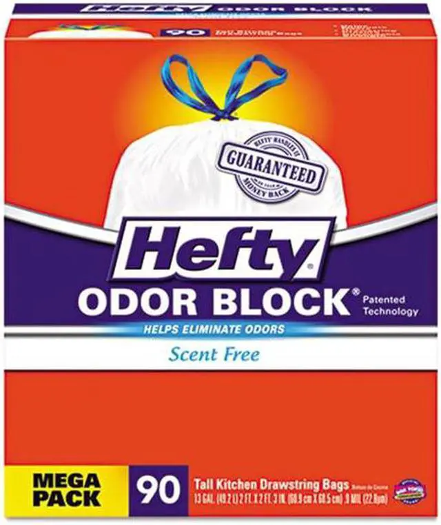 Alt view image 3 of 5 - Hefty Cinchsak Trash Bags - 13 gal - 90/Box - White