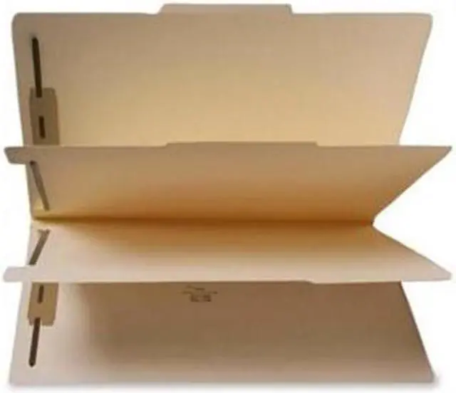 Alt view image 5 of 8 - Sparco SPR95008 Classification Folder 8.50" Width x 14" Length Sheet Size - 1" Expansion - 1" Folder,  6 Dividers - Manila, 1 Each