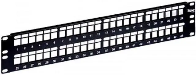 Alt view image 3 of 6 - PATCH PANEL- BLANK- HD- 48-PORT- 2 RMS