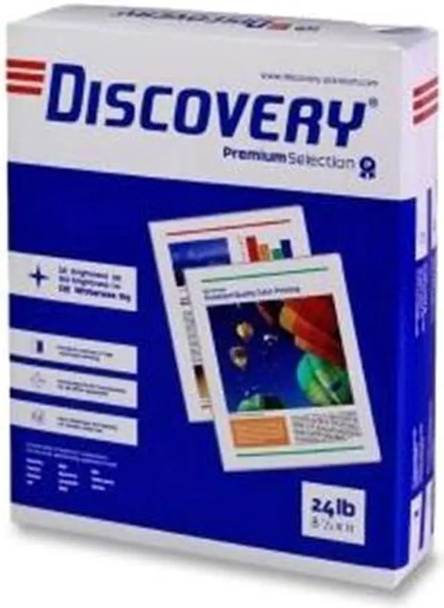 Alt view image 4 of 7 - Discovery Multipurpose Paper 8-1/2"x11" 24 Lb 99 GE 5000Sht/CT WE 22028